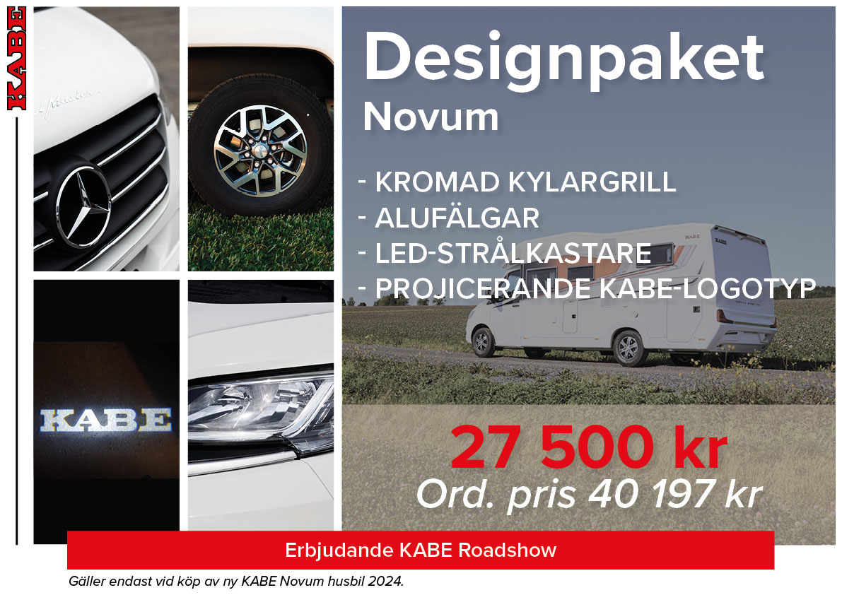 Designpaket Novum husbil kampanj