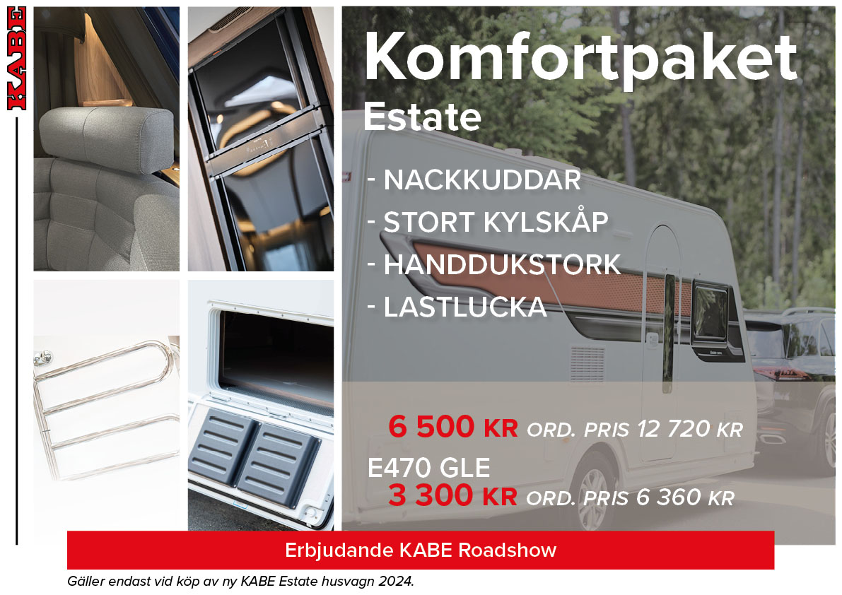 Komfortpaket Estate husvagn kampanj