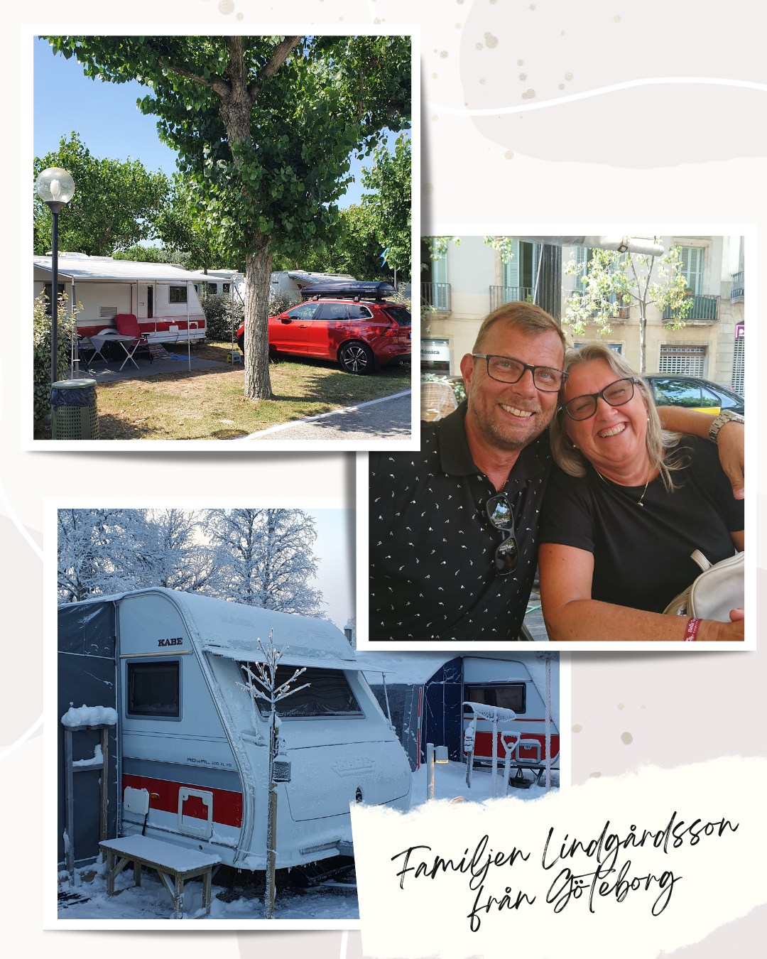 Familjen Lingårdsson och deras KABE husvagn